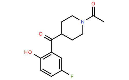 Ethanone, 1-[4-(5-fluoro-2-hydroxybenzoyl)-1-piperidinyl]-