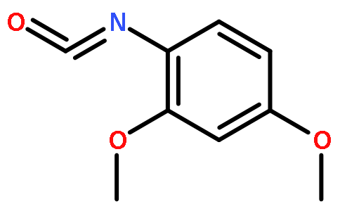 2,4-二甲氧基苯异氰酸酯(cas:84370-87-6) 结构式图片