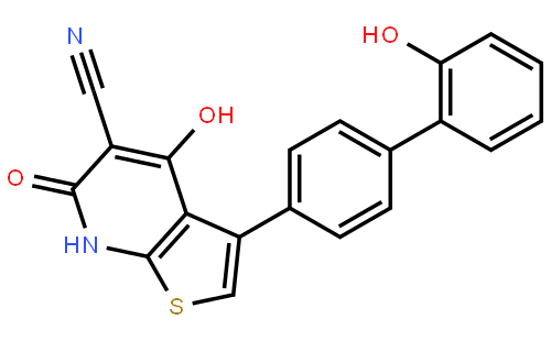4-羟基-3-(2'-羟基-1,1'-联苯-4-基)-6-氧代-6,7-二氢噻吩并[2,3-b]吡啶-5-甲腈