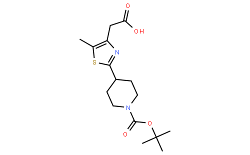 <sub>2-[1-(叔丁氧羰酰)哌啶-4-基]-5-甲基-1,3-噻唑-4-yl</sub>乙酸