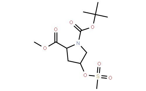 (2S,4R)-1-tert-Butyl 2-methyl 4-((methylsulfonyl)oxy)pyrrolidine-1,2-dicarboxylate