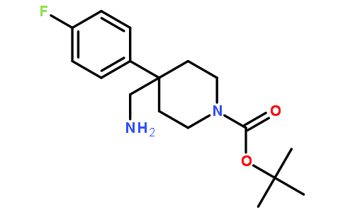 4-Aminomethyl-4-(4-fluoro-phenyl)-piperidine-1-carboxylic acid tert-butyl ester