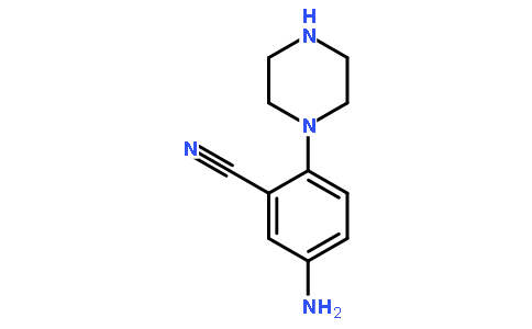 5-Amino-2-(piperazin-1-yl)benzonitrile