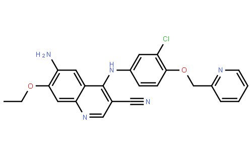 6-Amino-4-(3-Chloro-4-(Pyridin-2-Ylmethoxy)Phenylamino)-7-Ethoxyquinoline-3-Carbonitrile