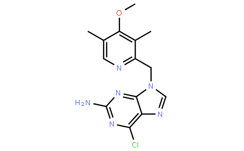 6-氯-9-((4-甲氧基-3,5-二甲基吡啶-2-基)甲基)-9H-嘌呤-2-胺