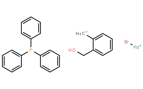 Bromo[(2-(hydroxy-κO)methyl)phenylmethyl-κC](triphenylphosphine)palladium(II)