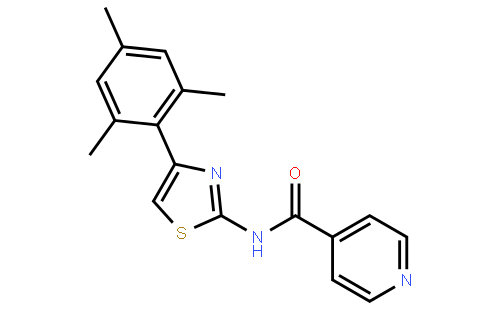 N-[4-(2,4,6-Trimethylphenyl)-2-thiazolyl]-4-pyridinecarboxamide