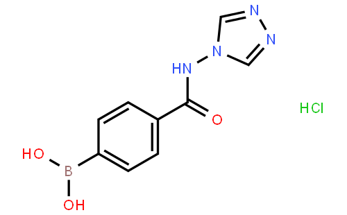 (4-((4H-1,2,4-Triazol-4-yl)carbamoyl)phenyl)boronic acid hydrochloride
