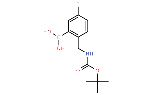 (2-{[(tert-butoxycarbonyl)amino]methyl}-5-fluorophenyl)boronic acid
