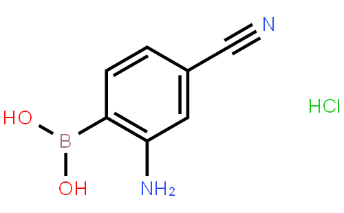 (2-氨基-4-氰基)苯硼酸盐酸盐