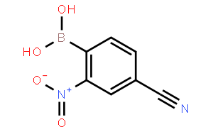 4-氰基-2-硝基苯基硼酸