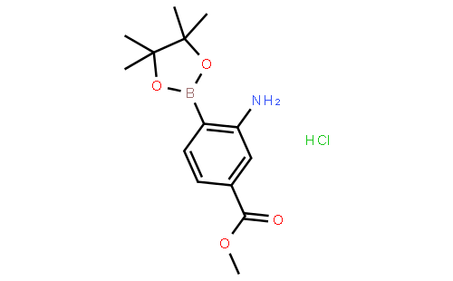 2-氨基-4-甲氧羰基苯基硼酸频哪醇酯盐酸盐