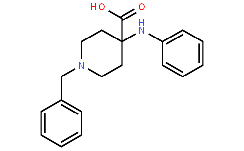 1-苄基-4-(苯胺基)哌啶-4-羧酸