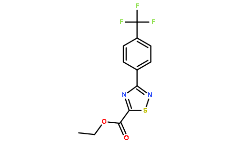 ethyl 3-(4-(trifluoromethyl)phenyl)-1,2,4-thiadiazole-5-carboxylate