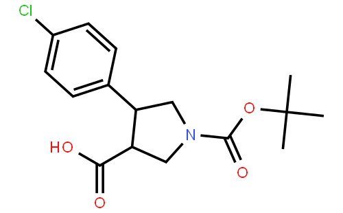 Boc-(+/-)-trans-4-(4-chloro-phenyl)-pyrrolidine-3-carboxylic acid