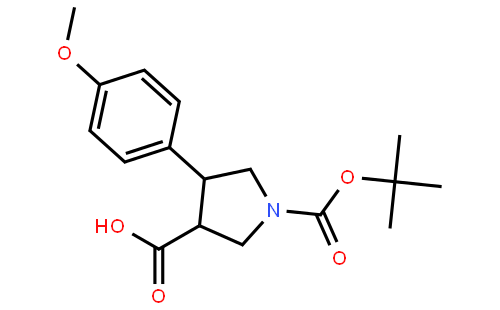 1-(tert-Butoxycarbonyl)-4-(4-methoxyphenyl)pyrrolidine-3-carboxylic acid