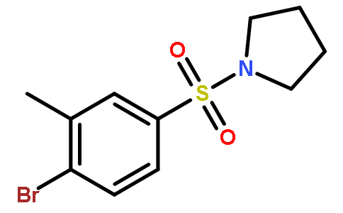 1-((4-Bromo-3-methylphenyl)sulfonyl)pyrrolidine