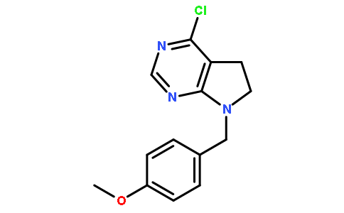 4-Chloro-7-(4-methoxybenzyl)-6,7-dihydro-5H-pyrrolo[2,3-d]pyrimidine