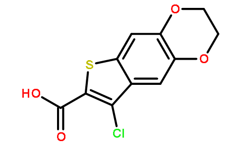 8-chloro-2,3-dihydrothieno[2,3-g][1,4]benzodioxine-7-carboxylic acid