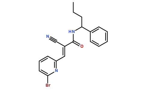 (2E)-3-(6-溴-2-吡啶基)-2-氰基-N-[(1S)-1-苯基丁基]-2-丙烯酰胺