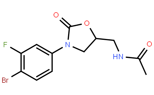 <i>5S</i>-N-[3-(4-溴-3-氟苯基)-2-氧代-5-恶唑烷基甲基]乙酰胺