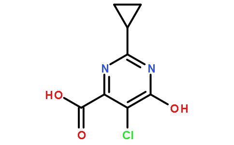 5-Chloro-2-cyclopropyl-6-hydroxypyrimidine-4-carboxylic acid