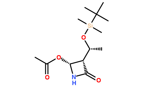 (2R,3S)-3-((R)-1-((tert-Butyldimethylsilyl)oxy)ethyl)-4-oxoazetidin-2-yl acetate