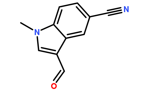 1H-Indole-5-carbonitrile,3-formyl-1-methyl-