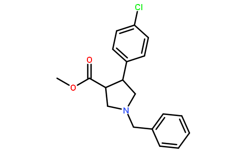 反式-1-苄基-4-(4-氯苯基)吡咯烷-3-羧酸甲酯