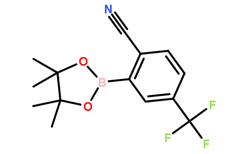 2-(4,4,5,5-Tetramethyl-1,3,2-dioxaborolan-2-yl)-4-(trifluoromethyl)benzonitrile