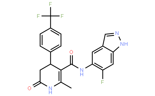 N-(6-氟-1H-吲唑-5-基)-2-甲基-6-氧代-4-[4-(三氟甲基)苯基]-1,4,5,6-四氢-3-吡啶甲酰胺