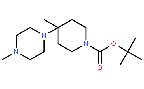 tert-Butyl 4-methyl-4-(4-methylpiperazin-1-yl)piperidine-1-carboxylate