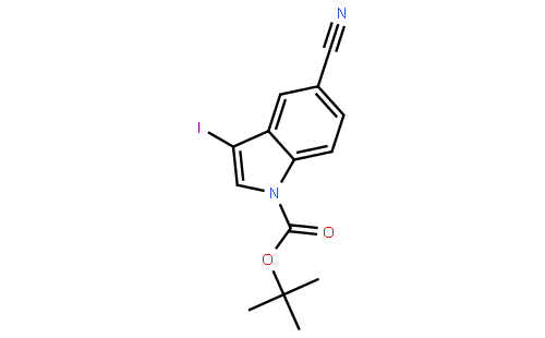 1-Boc-5-氰基-3-碘吲哚