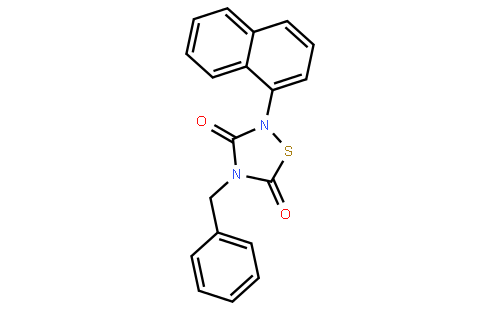 4-苄基-2-(萘-1-基)-[1,2,4]噻二唑烷-3,5-二酮
