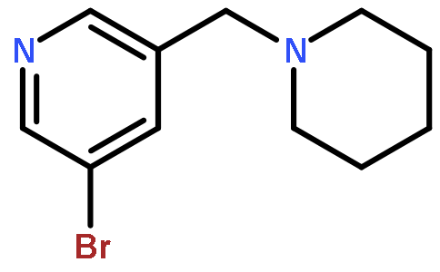 3-bromo-5-(piperidin-1-ylmethyl)pyridine