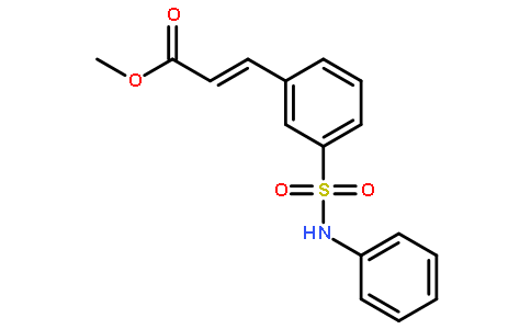 Methyl(E)-3-(3-(N-phenylsulfamoyl)phenyl)acrylate