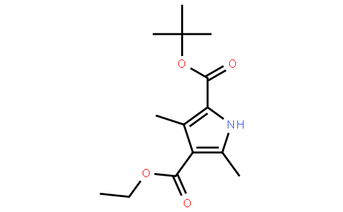 3,5-二甲基-1-氢-吡咯-2-羧酸叔丁酯-4-羧酸乙酯