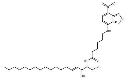 NBD C6-Ceramide [6-((N-(7-Nitrobenz-2-oxa-1, 3-diazol-4-yl)amino)caproyl)sphingosine