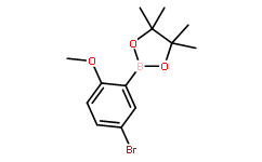 2-(5-溴-2-甲氧基苯基)-4,4,5,5-四甲基-1,3,2-二氧硼杂环戊烷