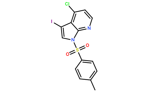 4-氯-3-碘-1-[(4-甲苯基)磺酰基]-1H-吡咯并[2,3-b]吡啶