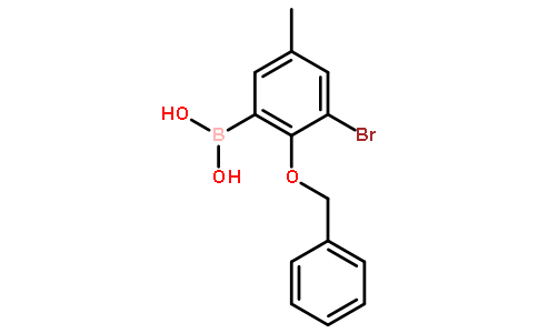 2-Benzyloxy-3-bromo-5-methylphenylboronic acid