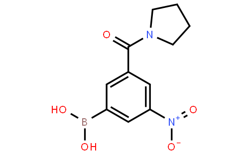 (3-Nitro-5-(pyrrolidine-1-carbonyl)phenyl)boronic acid