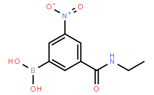 3-(乙基氨基甲酰基)-5-硝基苯基硼酸