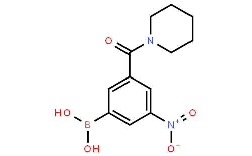 (3-Nitro-5-(piperidine-1-carbonyl)phenyl)boronic acid