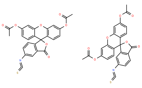 5-Isothiocyanato-3-oxo-3H-spiro[2-benzofuran-1,9'-xanthene]-3',6' -diyl diacetate - 6-isothiocyanato-3-oxo-3H-spiro[2-benzofuran-1, 9'-xanthene]-3',6'-diyl diacetate (1:1)