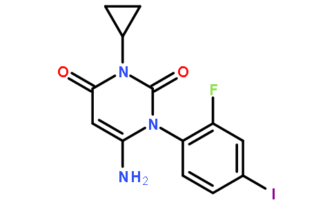 6-Amino-3-cyclopropyl-1-(2-fluoro-4-iodophenyl)pyrimidine-2,4(1H,3H)-dione