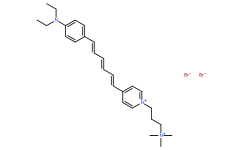 NeurotransRed C2M [N-(3-Trimethylammoniumpropyl)-4-(6-(4-Diethylamino)phenyl)hexatrienyl)Pyridinium Dibromide],
