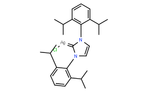 (1,3-双(2,6-二异丙基苯基)-1H-咪唑-2(3H)-亚基)氯化银(III)