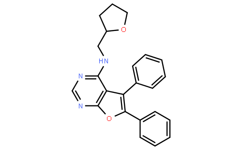 N-[[(2S)-oxolan-2-yl]methyl]-5,6-diphenylfuro[2,3-d]pyrimidin-4-amine