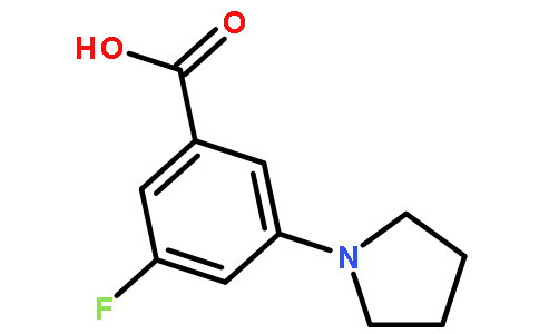 3-Fluoro-5-pyrrolidin-1-ylbenzoic acid